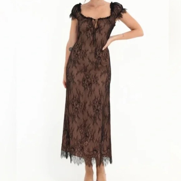 Revolve rumored Victorian Mack dress lace witchy sexy XS nwt - Picture 2 of 3
